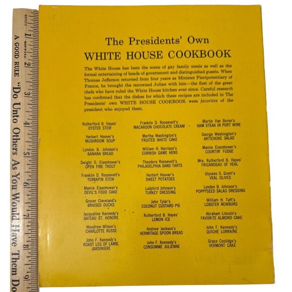 The President's Own White House Cookbook SC 1968 American Recipes Illust Vintage - Picture 13 of 13